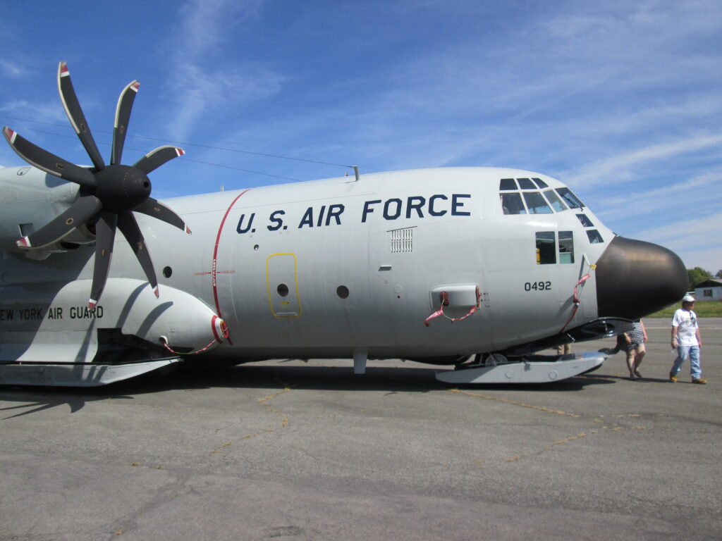 Ski Bird C130 at Schenectady County Airport and the Pistons and Props show of 2014