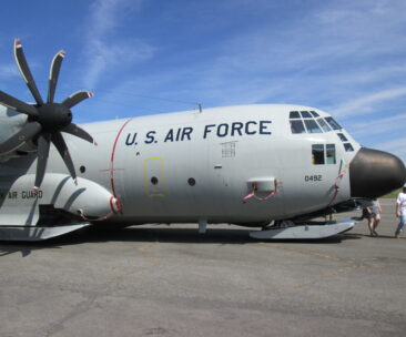 Ski Bird C130 at Schenectady County Airport and the Pistons and Props show of 2014